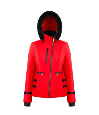 Poivre Blanc DAMEN STRETCH-SKIJACKE SCARLET ROT