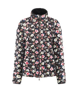 Poivre Blanc WOMEN SMOCKED JACKET GARDEN BLACK