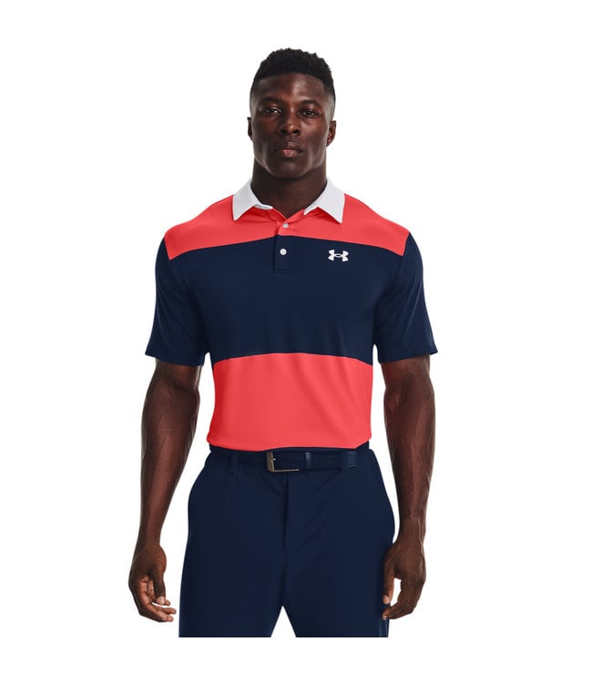 Under Armour UA Playoff Polo 2.0-Rush Red / Academy / White