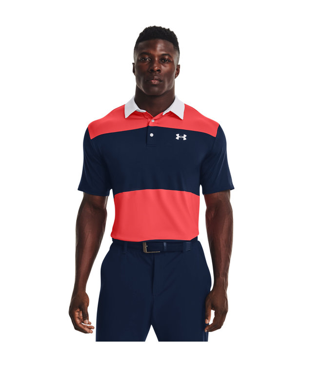 Under Armour UA Playoff Polo 2.0-Rush Rot / Akademie / Weiß