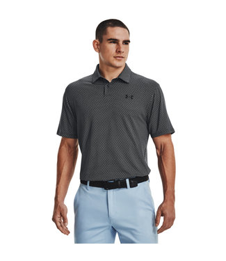 Under Armour Polo imprimé UA T2G - Noir / Blanc / Noir