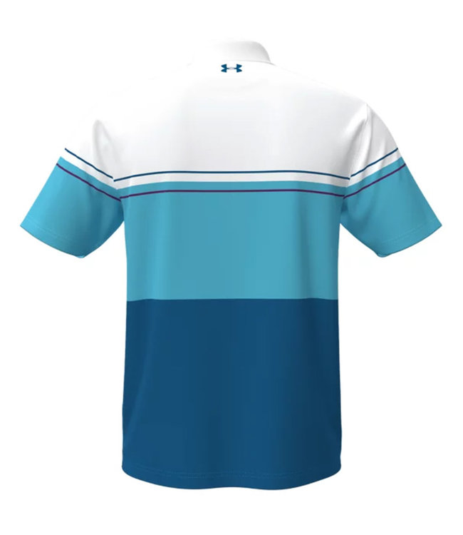 Under Armour Polo UA Playoff 2.0-Blanco / Azul ópalo / Negro