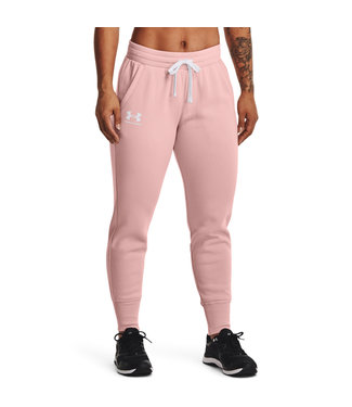 Under Armour Rival Fleece Jogger-Retro Pink / Weiß / Weiß