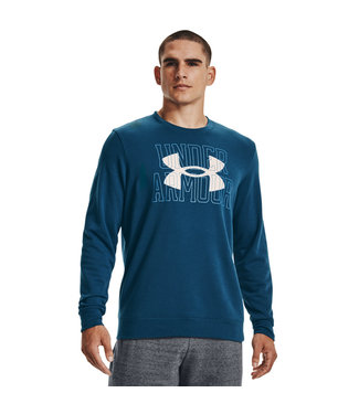 Under Armour Sudadera UA Rival Terry Logo-Deep Sea // Onyx White