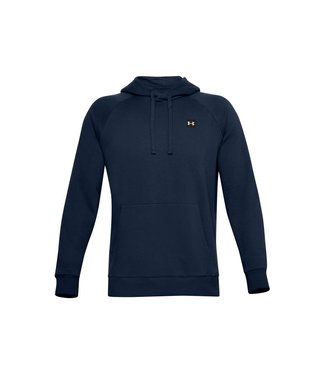 Under Armour UA Rival Fleece Hoodie-Academy // Onyxweiß