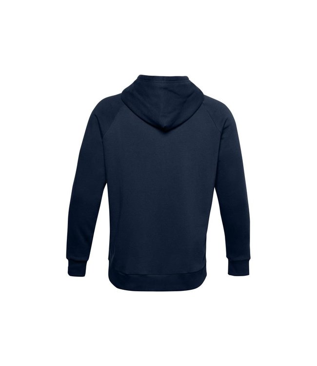 Under Armour UA Rival Fleece Hoodie-Academy // Onyxweiß