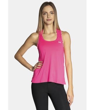 Under Armour UA Knockout Tank-Electro Pink / Electro Pink / Weiß
