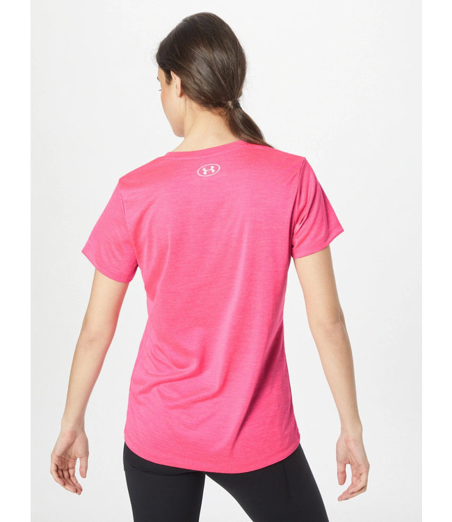 Under Armour Tech SSV - Twist-Rose Electro / Gris Halo / Argent Métallisé