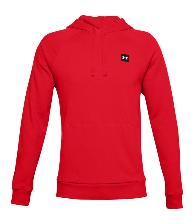 Under Armour UA Rival Fleece Hoodie-Red /  / Onyx White