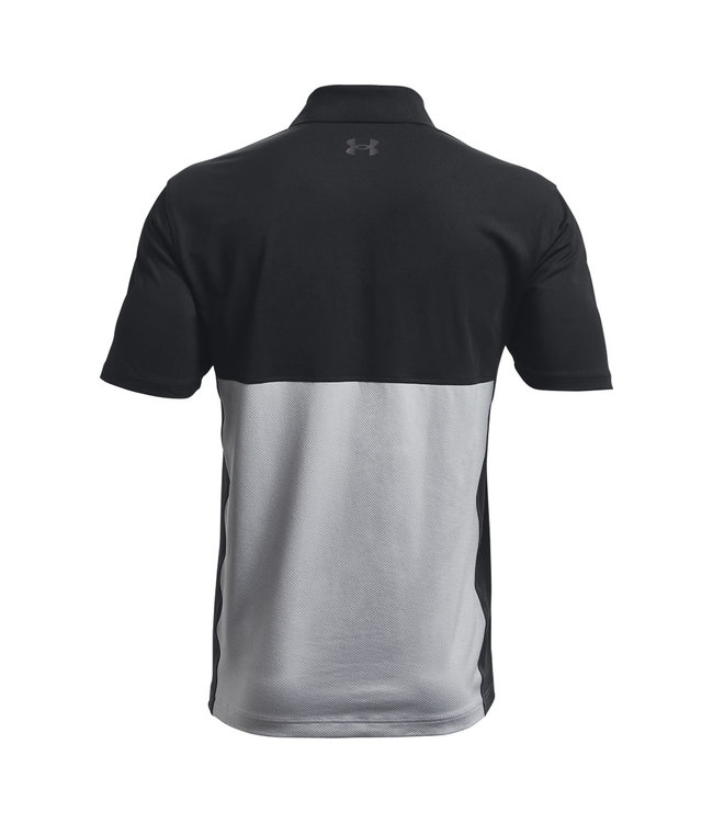 Under Armour Polo UA Performance Blocked - Noir / Acier / Gris Jet