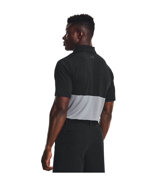 Under Armour Polo UA Performance Blocked - Noir / Acier / Gris Jet