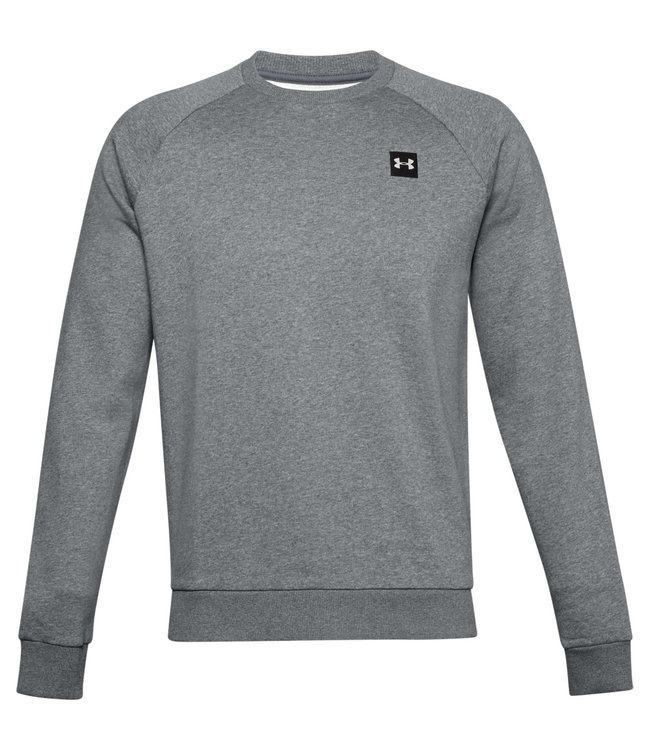 Under Armour UA Rival Fleece Crew-Pitch Grey Light Heather / / Onyx White