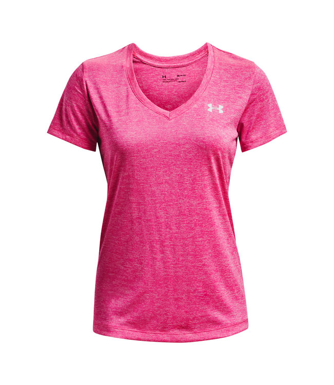 Under Armour Tech SSV - Twist-Electro-Pink / Halo-Grau / Metallic-Silber