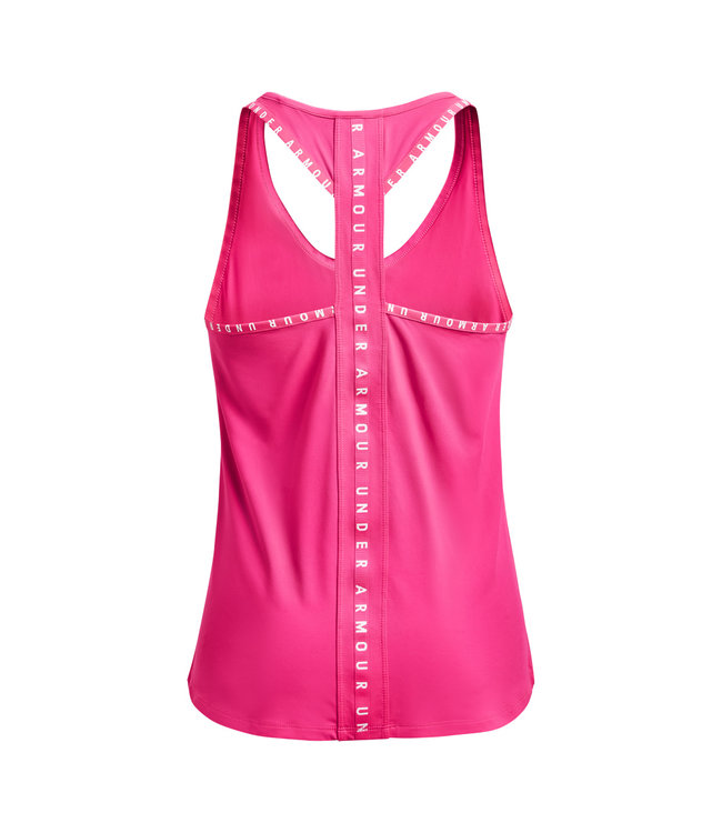Under Armour UA Knockout Tank-Electro Pink / Electro Pink / Weiß