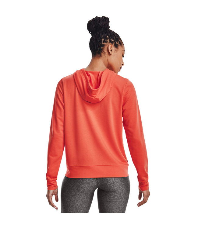 Under Armour Sudadera con capucha Rival Terry FZ-Vermillion / Sudadera con capucha para mujer