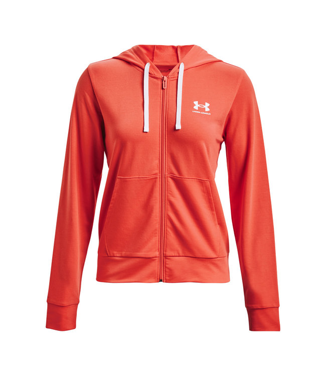 Under Armour Sweat à capuche Rival Terry FZ-Vermillion / Sweat à capuche pour femme