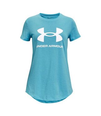 Under Armour Haut pour fille Live Sportstyle Graphic SS-Fresco Blue