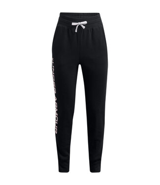 Under Armour Rival Fleece Joggers-Noir/Blanc/Cerise