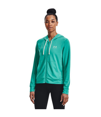 Under Armour Rivaliserende Terry FZ Hoodie-Neptune / / Sea Mist