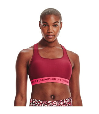 Under Armour UA Crossback Mid Bra-Schwarze Rose / Penta Pink / Schwarze Rose