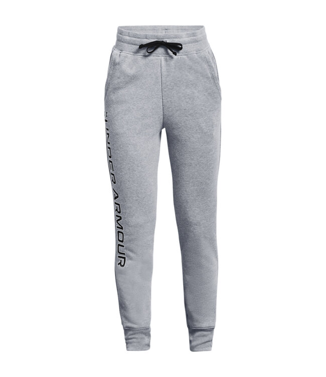 Under Armour Joggers de polar Rival-Steel Light Heather / Negro / Negro