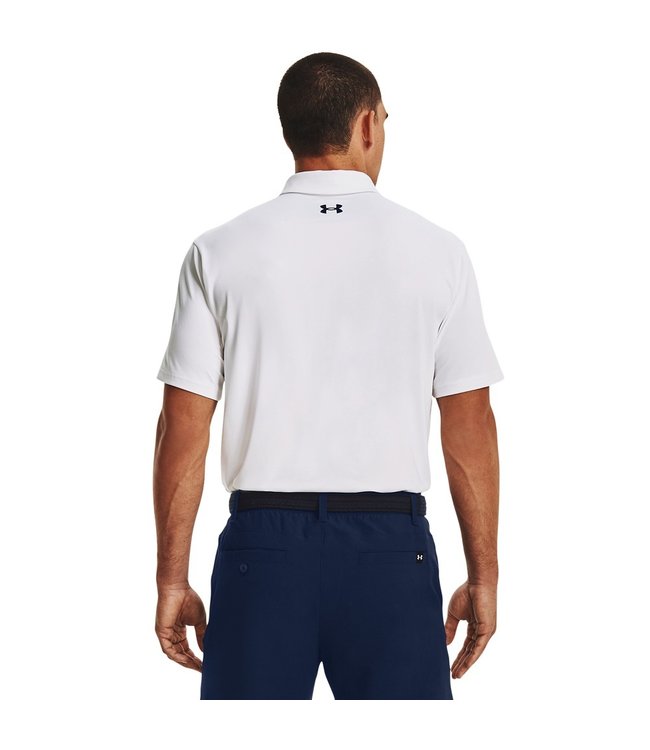 Under Armour UA Playoff Polo 2.0 - Weiß / Oxfordblau / Bauhausblau