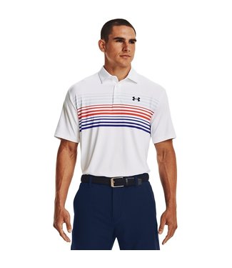 Under Armour Polo UA Playoff 2.0 - Blanco / Azul Oxford / Azul Bauhaus