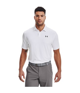 Under Armour Polo T2G-Blanc / Gris Pitch / Homme