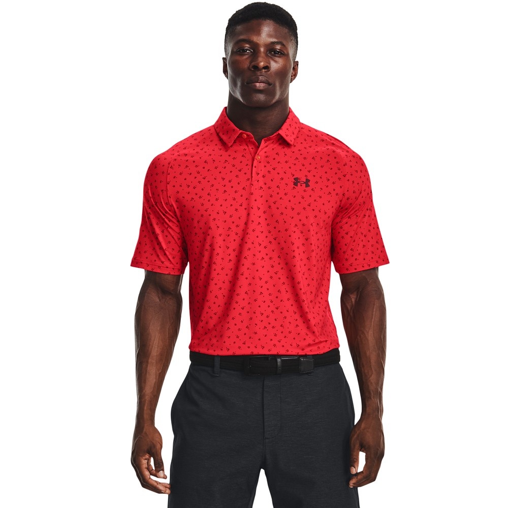 Under Armour Iso-Chill 3/4 Sleeve Shirt, Men's, Small, Red