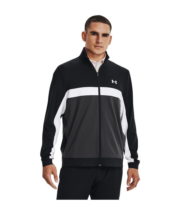 Under Armour Capa intermedia con cremallera completa UA Storm - Negro / Gris azabache / Blanco