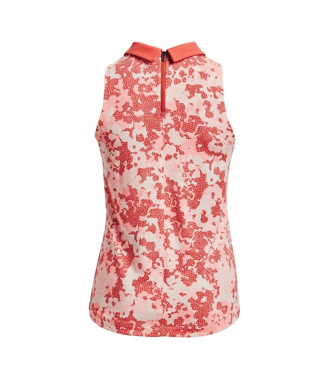 Under Armour UA Zinger Rise Slvls Polo-Vermillion / / Metallic Zilver