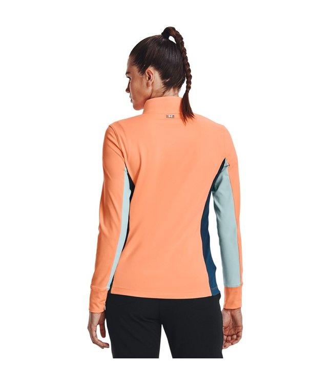 Under Armour Capa intermedia UA Storm de 1/2 cremallera - Afterglow / Fuse Teal / Metallic Silver