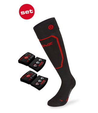 Nouvelles chaussettes chauffantes de ski Lenz avec renforts tibia