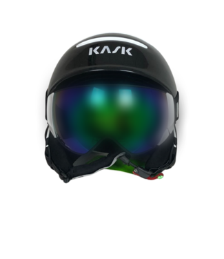 Casco Esquí Kask Visera Cromada Negro