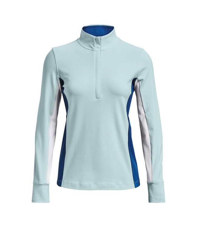 Under Armour UA Storm Midlayer 1/2 Zip - Fuse Teal / Weiß / Metallic-Silber
