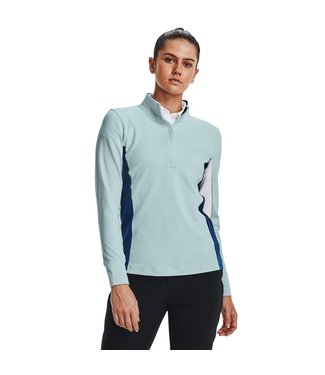 Under Armour UA Storm Midlayer 1/2 Zip - Fuse Teal / Blanc / Argent métallique