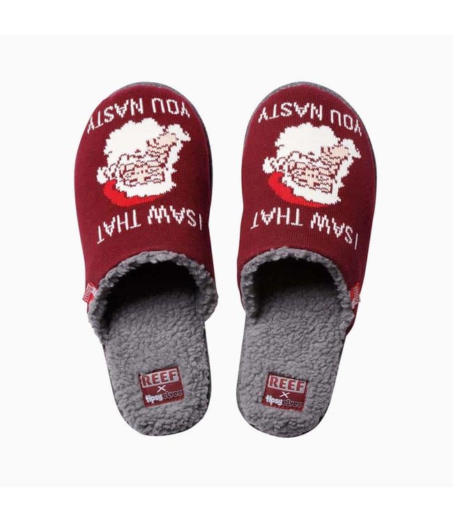 Reef Reef X Tipsy Elves I Saw That You Nasty Slippers für Herren