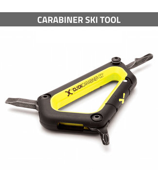 Click Carabiners Outil Multi Ski jaune