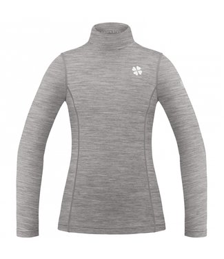 Poivre Blanc Rollkragenpullover aus Merinowolle grau