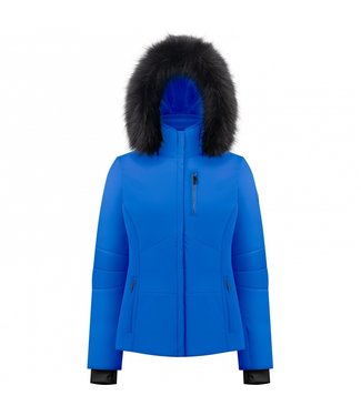 Poivre Blanc Chaqueta de esquí azul con pelo sintético