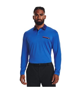 Under Armour UA Playoff 2.0 Pocket Polo - Versa Blau // Weiß