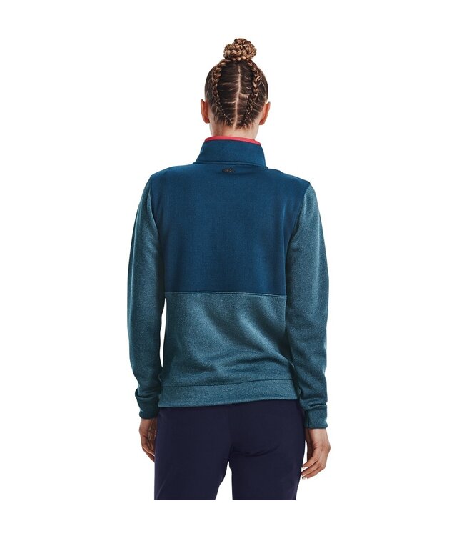 Under Armour UA Storm SweaterFleece HZ - Petrol Blue / Fuse Teal / Metallic Silver