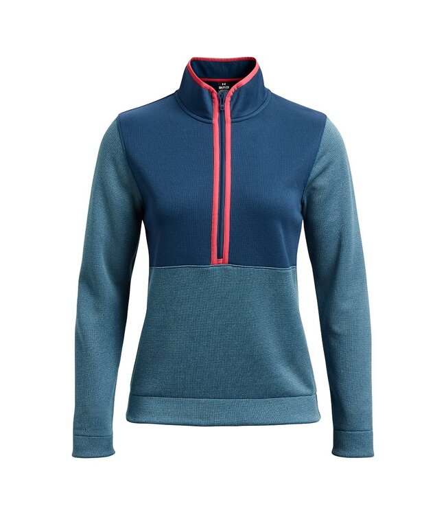 Under Armour UA Storm SweaterFleece HZ - Bleu Pétrole / Bleu Fusible / Argent Métallisé