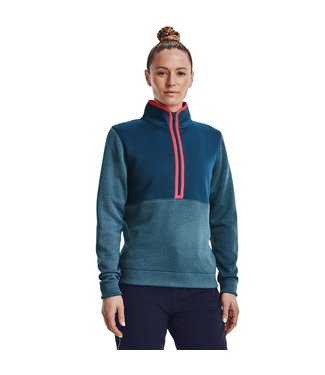 Under Armour UA Storm SweaterFleece HZ - Bleu Pétrole / Bleu Fusible / Argent Métallisé