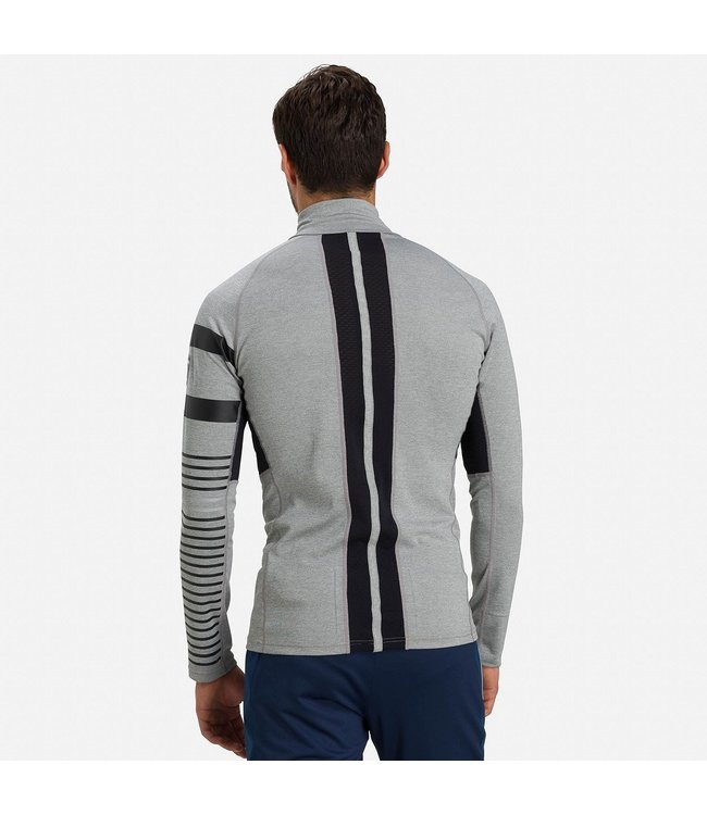 Rossignol POURSUITE 1/2 ZIP - HEATHER GREY - HOMME - COUCHE DE SOUS-VÊTEMENT