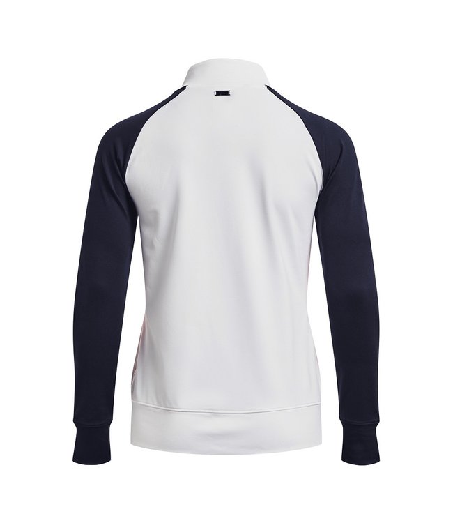 Under Armour UA Storm Midlayer FZ Weiß/Pink Shock/Metallic Silver