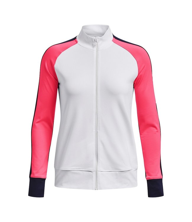 Under Armour UA Storm Midlayer FZ Weiß/Pink Shock/Metallic Silver