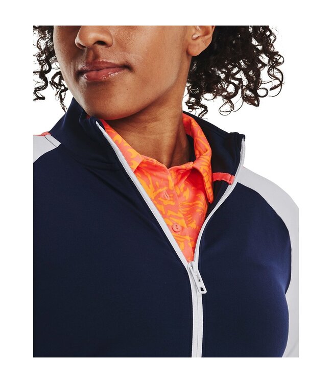 Under Armour UA Storm Midlayer FZ-Midnight Navy / White / Metallic Silver