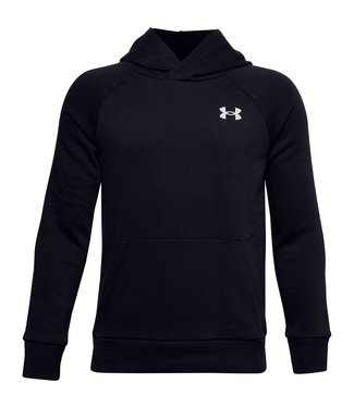 Under Armour UA Rival Cotton Hoodie-Schwarz // Onyxweiß