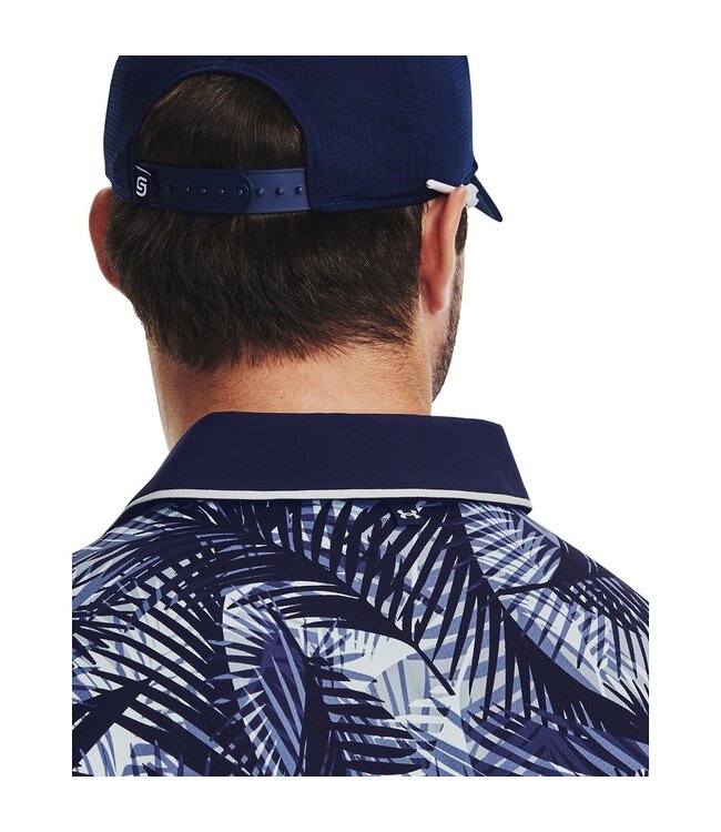 Under Armour UA Iso-Chill Grphc Palm Polo-Midnight Navy /  / White
